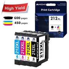 4x 212XL T212XL Ink Cartridges For Epson 212 WF-2830 WF-2850 XP-4105 XP-4100