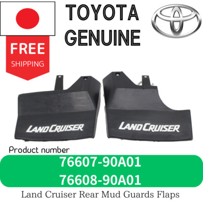 Genuine Toyota Rear Mud Guards Flaps Right & Left 76607-90A01
