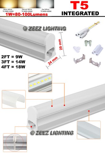 T5/T8/T10/T12 White LED Tube Light 2FT/3FT/4FT Fluorescent Lamp Bulb Replacement - Picture 3 of 51