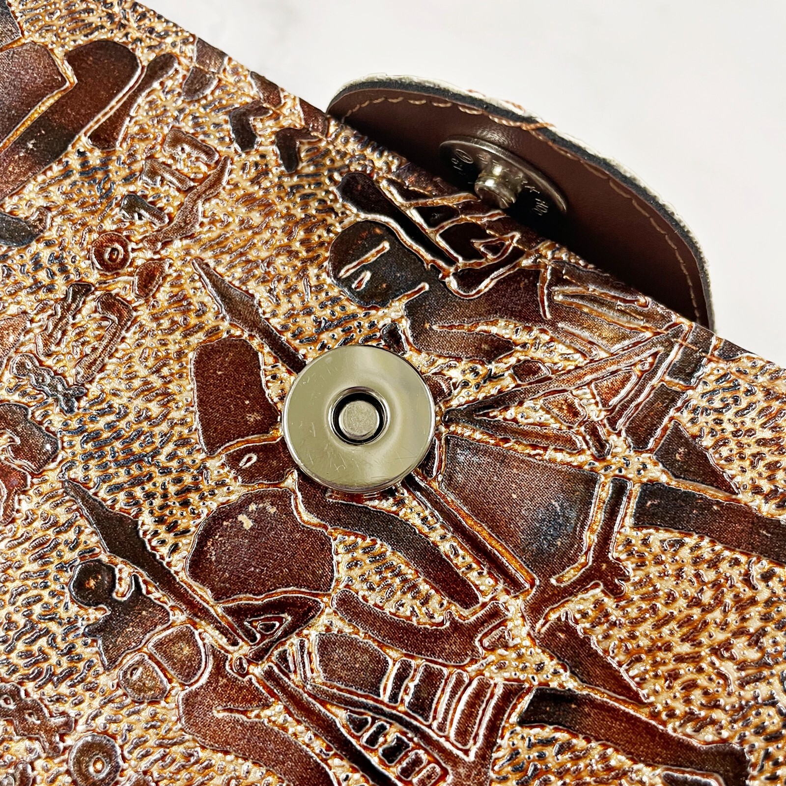 Premium 2-Pair Hair Scissor Case – PU Leather, Snap Closure, Made in Korea