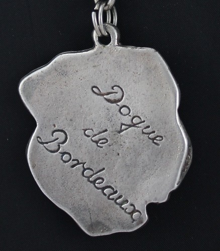 Bordeaux Dog, Dogue De Bordeaux II - Necklace With Dog, Silver Plated Pendant - Picture 4 of 7