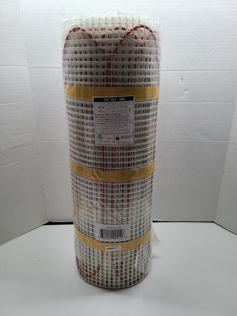 Heatizon Systems 100 Sqft Electric Radiant Floor Heating System