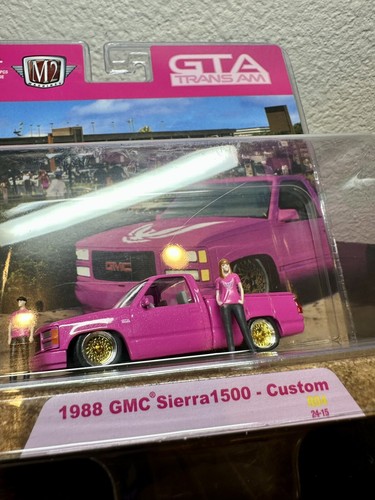 M2 Machines Pink 1988 GMC Sierra 1500 Custom GTA Trans Am Diorama - Picture 15 of 20