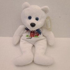 Celebrity Bears Teach The Golden Rule Bear Beanbag White Plush Toy