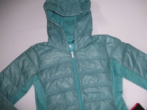 SPYDER Teal 500 DOWN Insulated SOLITUDE DWR Hooded JACKET Womens Size LARGE NEW - Picture 2 of 8