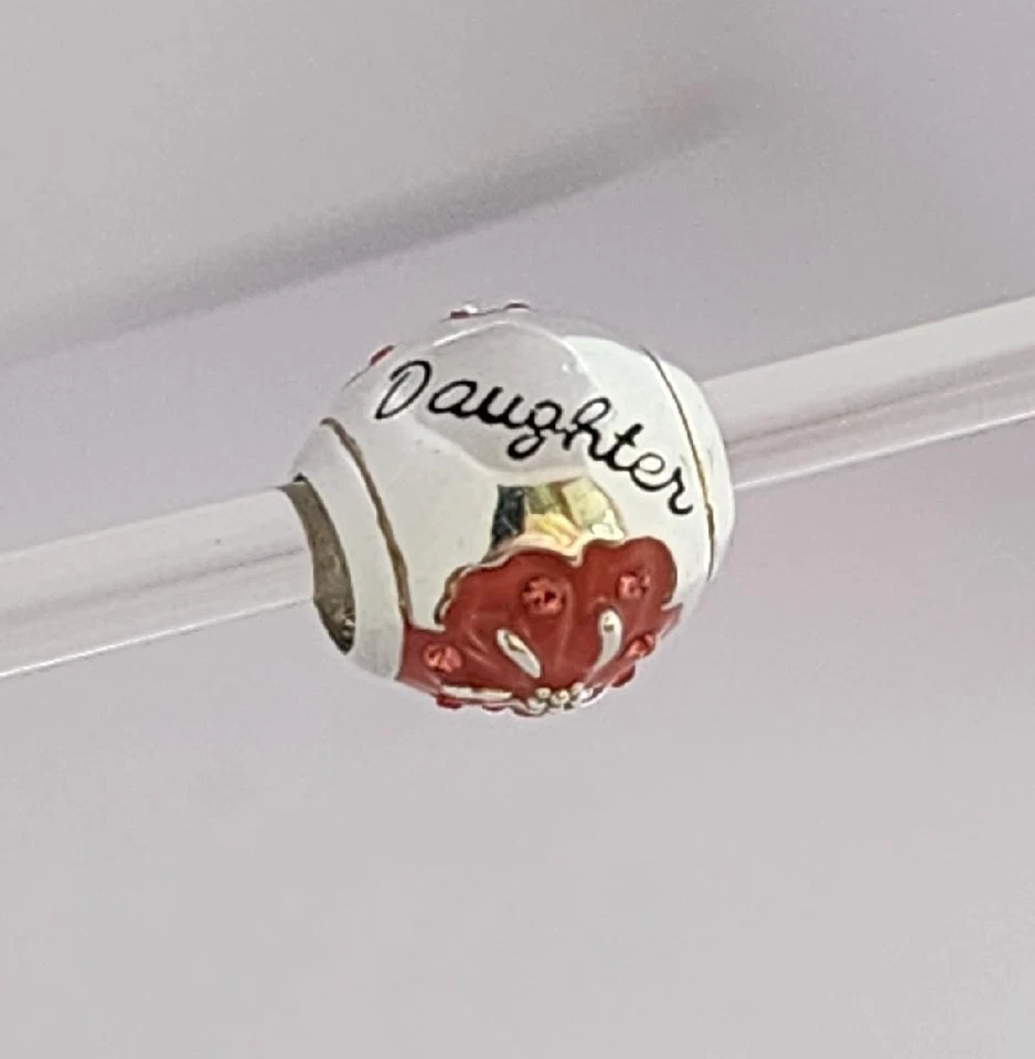 Chamilia RADIANT BLOOMS ~DAUGHTER~ Swarovski, Enamel & Sterling Bead 2025-1867 - Image 4 of 4