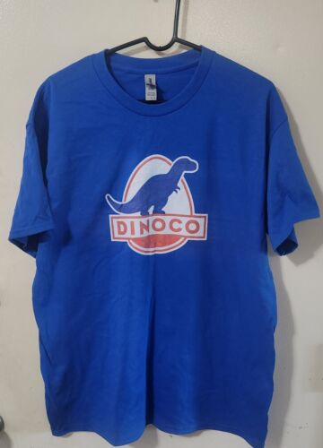 T-Shirt Dinoco groß. Disney Pixar AUTOS. Gildan. Blau. MAKELLOS, ungetragen - Bild 1 von 4