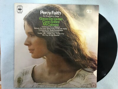 PERCY FAITH SU ORQUESTA Y COROS LP VINILO GOTAS DE LLUVIA CAEN SOBRE MI CABEZA