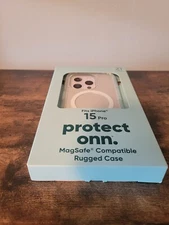 Onn Rugged Case with Magsafe for iPhone 15 Pro Clear New with  box