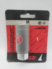 Milton S99705 M-Style Safety Coupler - Push Button, 1/4in. FNPT