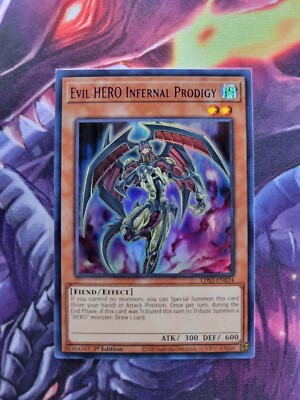 Yu-Gi-Oh! TCG Evil HERO Infernal Prodigy (Blue)Ultra Rare LDS3-EN024 1st ed M/NM