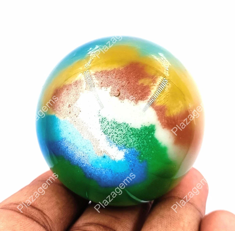 BOLA OJO DE GATO COLOR ARCO IRIS 812 CT CERTIFICADO POR LABORATORIO PIEDRA PRECIOSA SUELTA EKK Foto 4 de 4