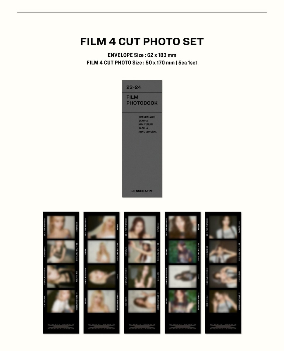 LE SSERAFIM 23-24 FILM PHOTOBOOK 100p Film P.Book+4-cut Photo+5ea