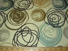 10 YDS FABRICUT~FAUX SUEDE WHIMSY ULTRA MODERN SWIRL UPHOLSTERY FABRIC FOR LESS