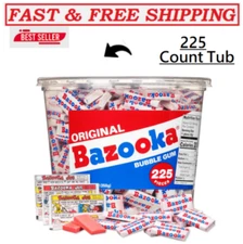 Bazooka Bubble Gum Bulk, Tub of Chewing Gum Individually Wrapped,(225 Count)