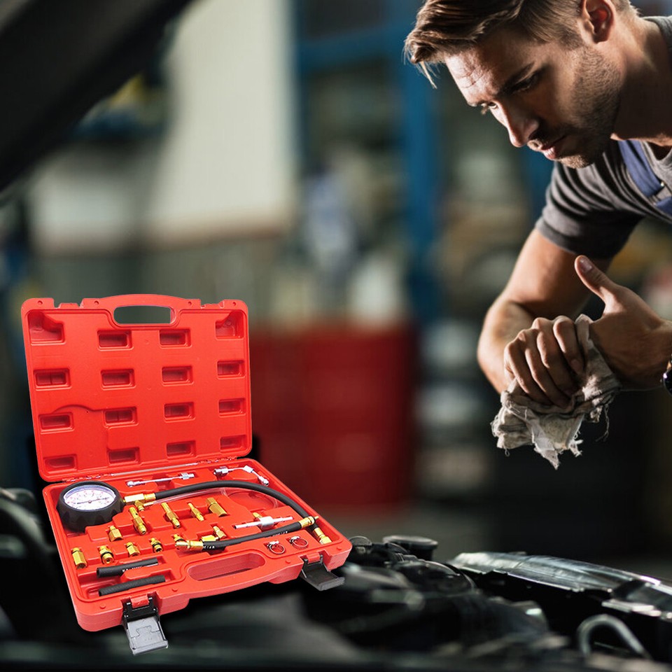 C Manometer Gauge System Test Kit Fuel Injection Pump Pressure Tester