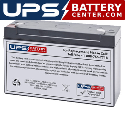 Leoch DJW6-12 6V 12Ah F2 Replacement Battery