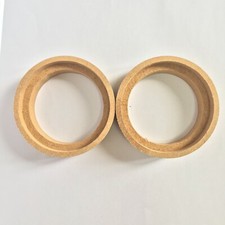 2 Pcs 1" 1 Inch MDF Speaker Ring Speaker Mounting Spacer Rings With Bezel