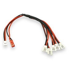 Ladekabel 1 auf 5 Walkera 2Pin Molex Stecker 1s Lipo Akku Copter Drohne JST 20cm