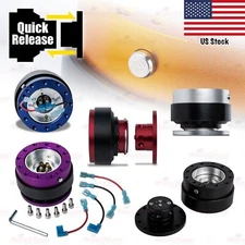 Polished 6 Hole Standard Racing Car Steering Wheel Hub Adapter Push-Pin Boss Kit