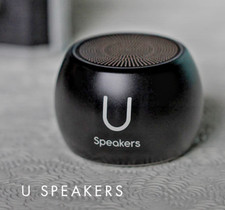 U WIRELESS MINI SPEAKER MATTE BLACK Rechargeable Bluetooth 30-MINI BLACK PerFecT