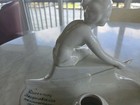 Soviet Era Porcelian Woman Ink Well With Russian Inscription  — photo 3