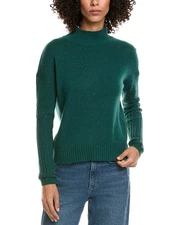 Incashmere Mock Sleeve Stitch Wool & Cashmere-Blend Sweater Women's