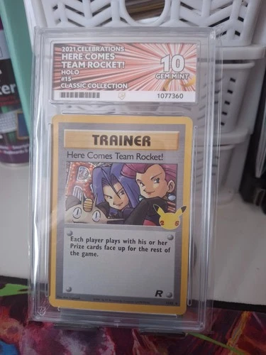 Here Comes Team Rocket 15/82 - Classic Collection - Ace 10 - Perfect Subgrades.