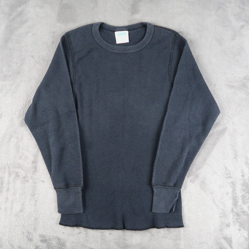 Vintage 90s MERVYNS PARTNERS Thermal Shirt Womens L Black USA Made