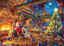 1000 Piece Cardboard Jigsaw Puzzles, Beautiful Christmas Puzzle - Every Piece Un
