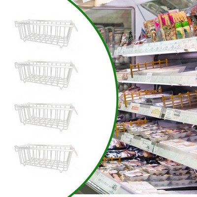 4x Gefrierschrank Organizer Behälter Metall Draht Aufbewahrung Körbe für Badezimmer Wohnkultur