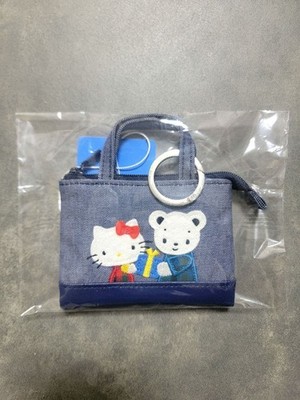 Hello Kitty x Familiar Mini Denim Bag Small Tote Purse 8x11cm New Unopened