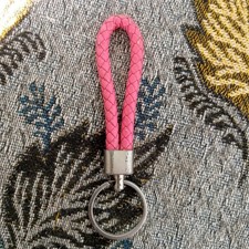 Car Keychain Leather Rope Strap Weave Keyring Car Key Chain Fob Gifts