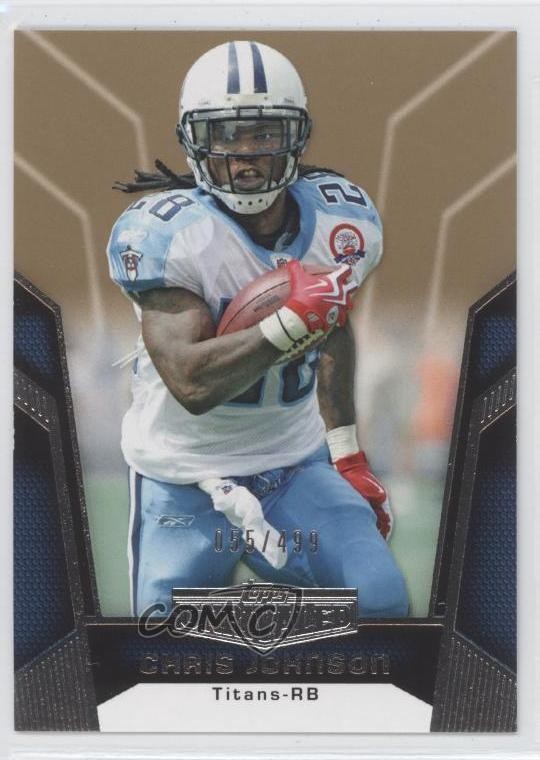 2010 Topps Unrivaled Gold 55/499 Chris Johnson #75 0c4