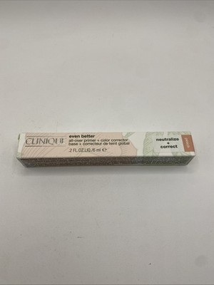 Clinique Even Better All-Over Primer + Color Corrector .20 oz Peach Makeup