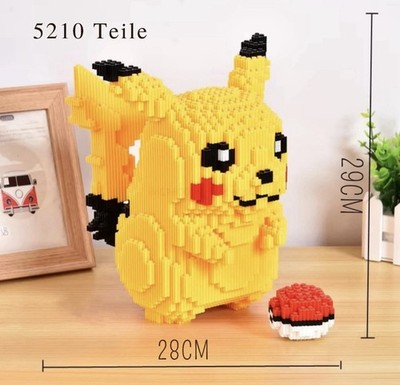 Pikachu 5210 Teile Bausteinset Anime Spiele Modell Mini-Stein Spiel  Spielzeug