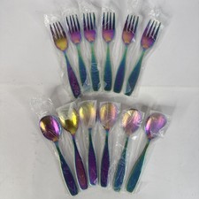 ANNOVA Children's Flatware Set Stainless Steel Safe Kids Utensils 12 Fork Spoon