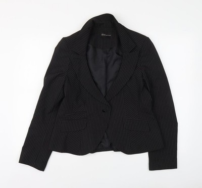 Schwarze Anzugjacke Damen UK-Größe 16 Evie Regular