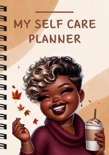 Self Care Planner w/Glitter Front & Back Covers