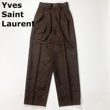 Yves Saint Laurent Woman M High Waist Pants Slacks Wool Vintage M Stylish Clothi