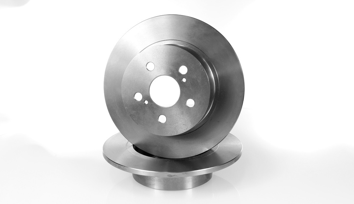2x Solid Brake Discs Rear Right and Left for TOYOTA AVENSIS (T22) 2001-