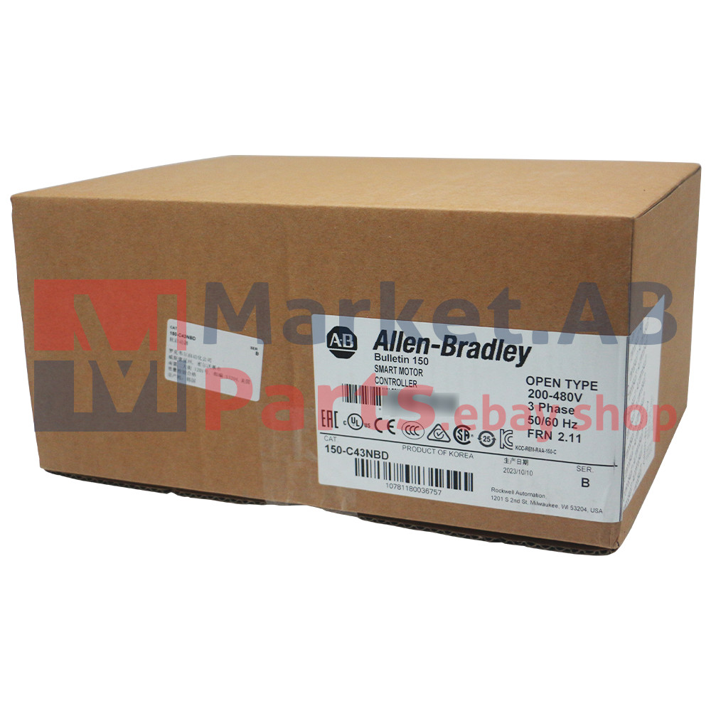 New Allen-Bradley 150-C43NBD SMC-3 43A Smart Motor Controller