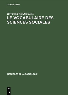 Le vocabulaire des sciences sociales (Gebundene Ausgabe) (US IMPORT)