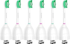 6 Pack Replacement Toothbrush Heads for Philips Sonicare E Series HX7022/66