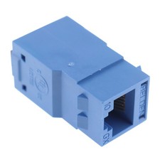 BELDEN RVAMJKUBL-S1 REVCONNECT 10GX, MODULAR KEYSTONE JACK, CAT6A, UTP, BLUE