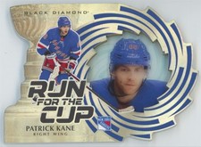 2023-24 UD Black Diamond run for the cup /99 Patrik Kane New York Rangers