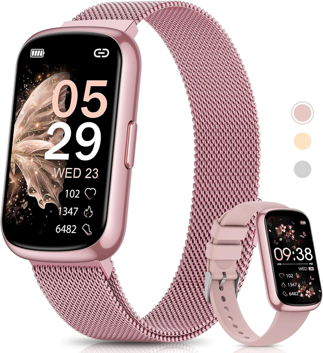 Smart Watch Ladies Women with Phone Function Wristwatch for iOS Android Outdoor