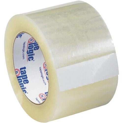 SHIPPINGSUPPLIESBYMAIL 3" x 110 yds. Clear Tape Logic Quiet Carton Sealing Tape 2.6 Mil 24 Rls/Case