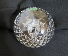 Galway Irish Crystal West Point Paperweight USMA Country Honor Duty MINT COND.