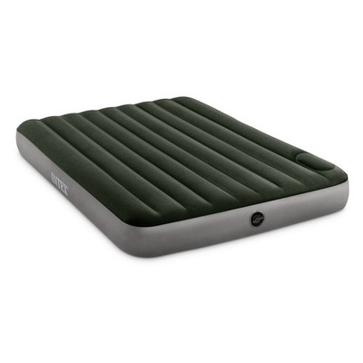 Intex 64763E Standard Dura Beam Downy Air Mattress Bed w/ Built In Pump, Queen